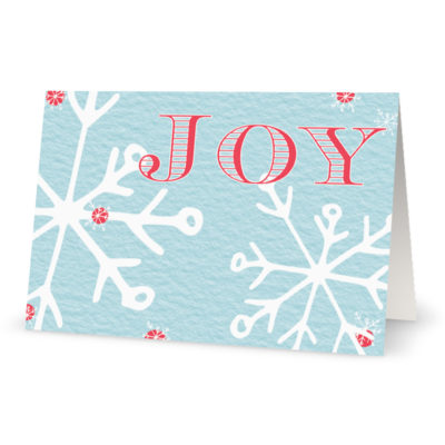 Corporate Holiday Cards: Joy with Snowflakes