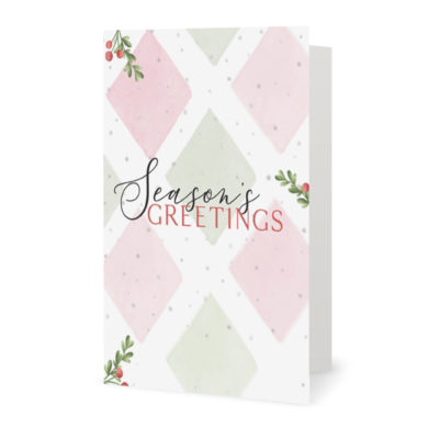 Season's Greetings Diamonds Holiday Cards