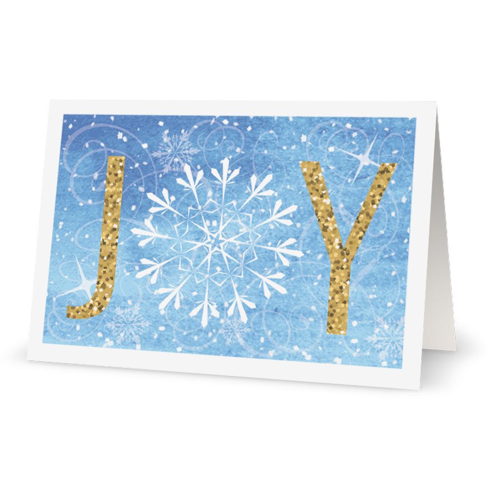 Corporate Holiday Cards: Joy Glitter