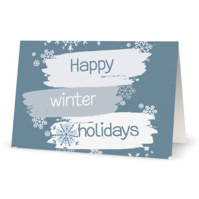 Corporate Holiday Cards: Happy Winter Holidays