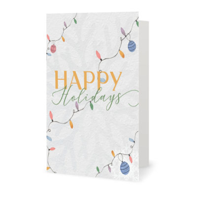 Corporate Holiday Cards: Happy Holidays Lights