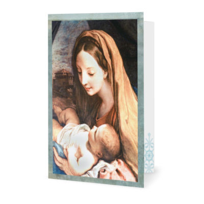 Corporate Holiday Cards: Christmas Morning Mary With Baby Jesus