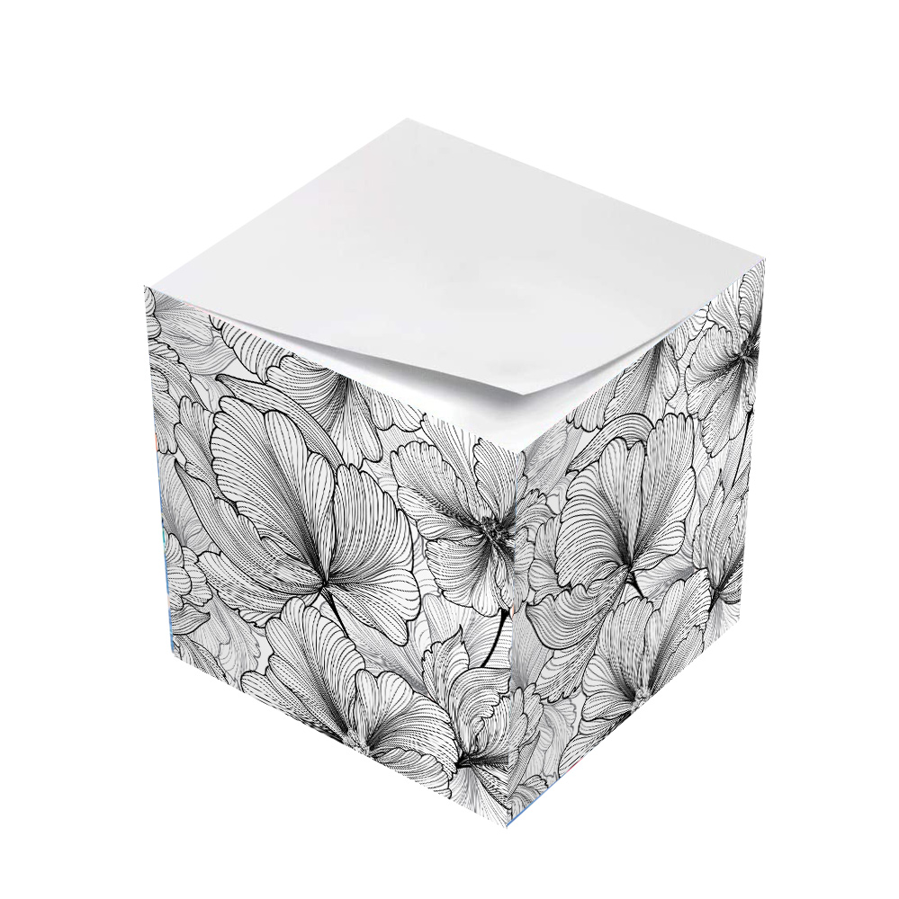 flower petals coloring sticky note cube