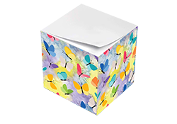 Coloring Sticky Note Cubes