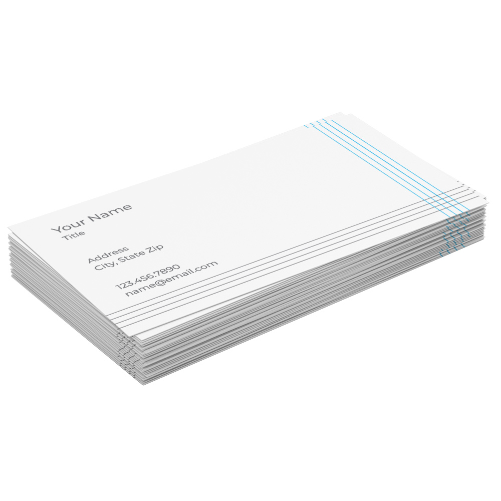 blue gray striped business cards