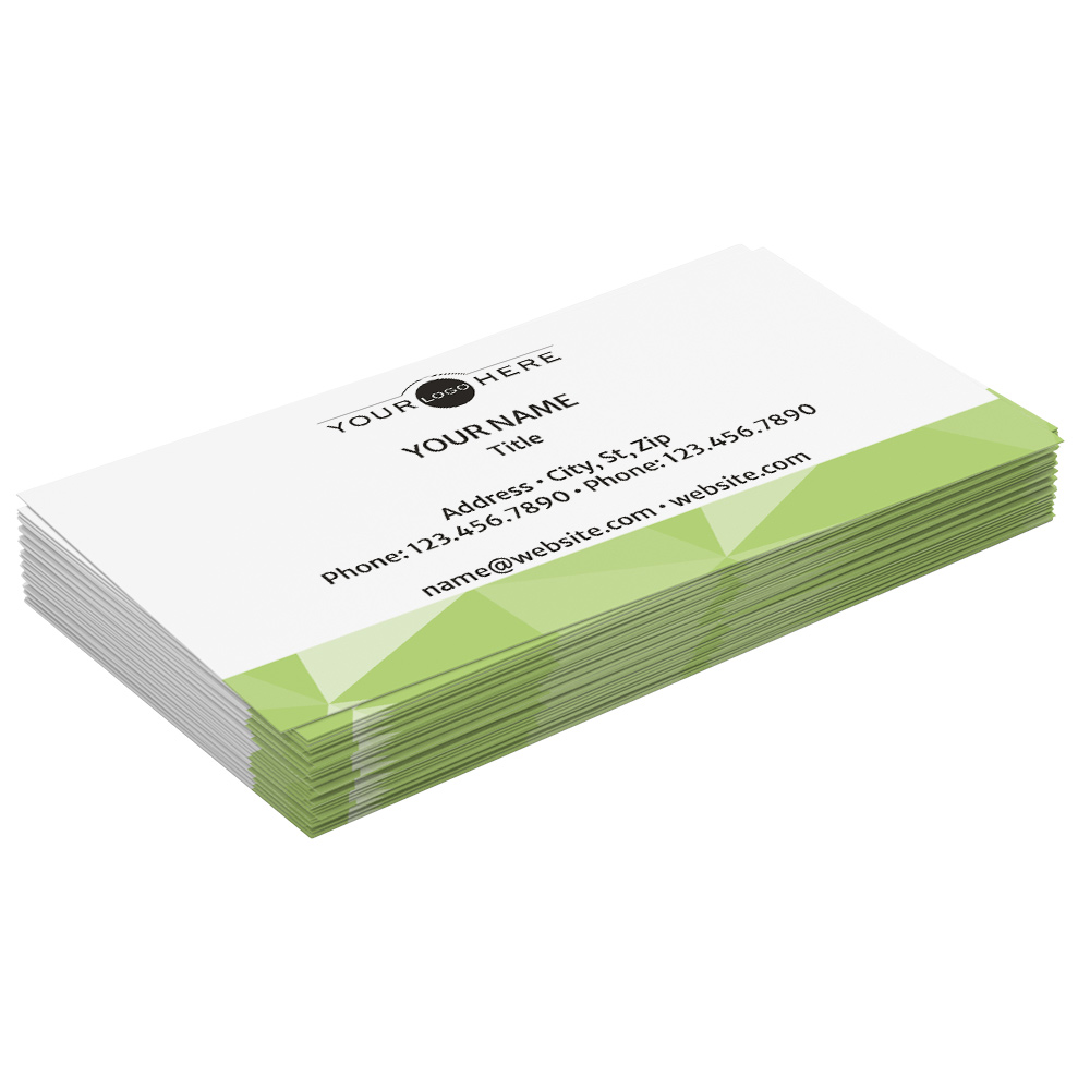 green triangles business cards