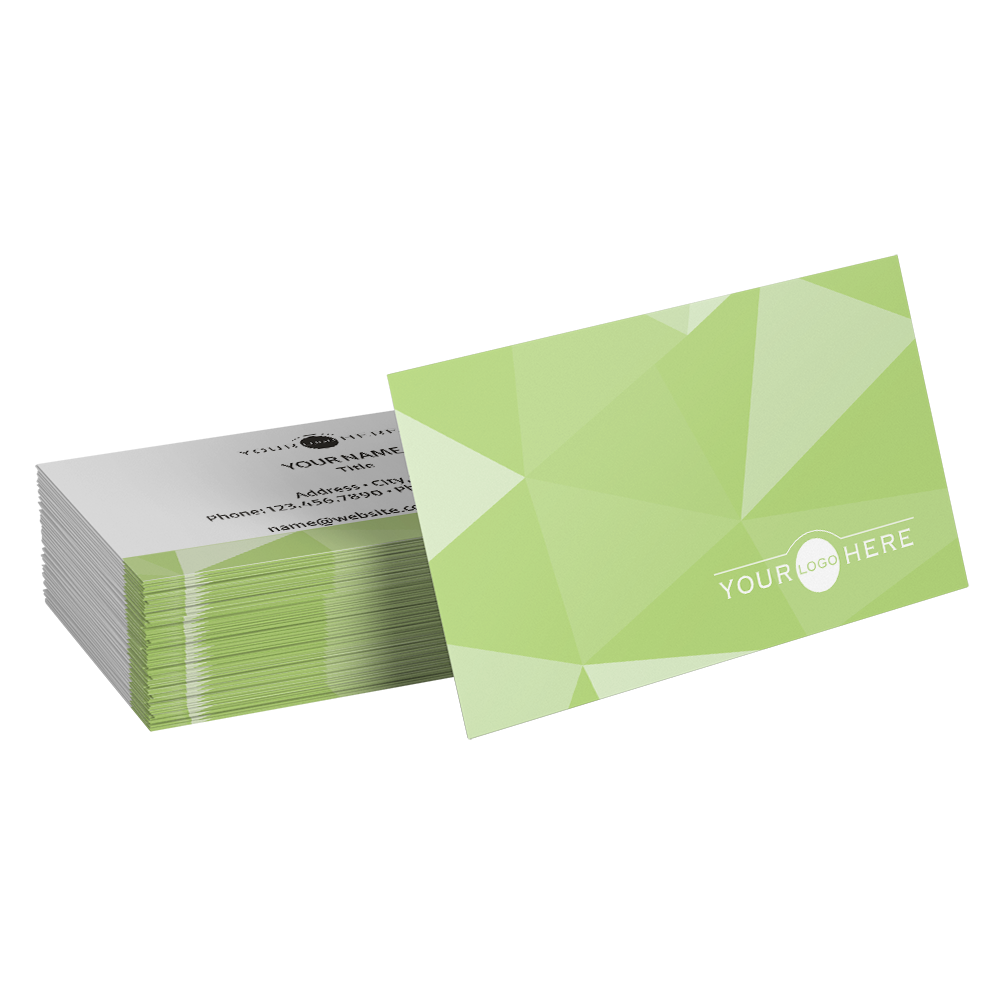green triangles business cards