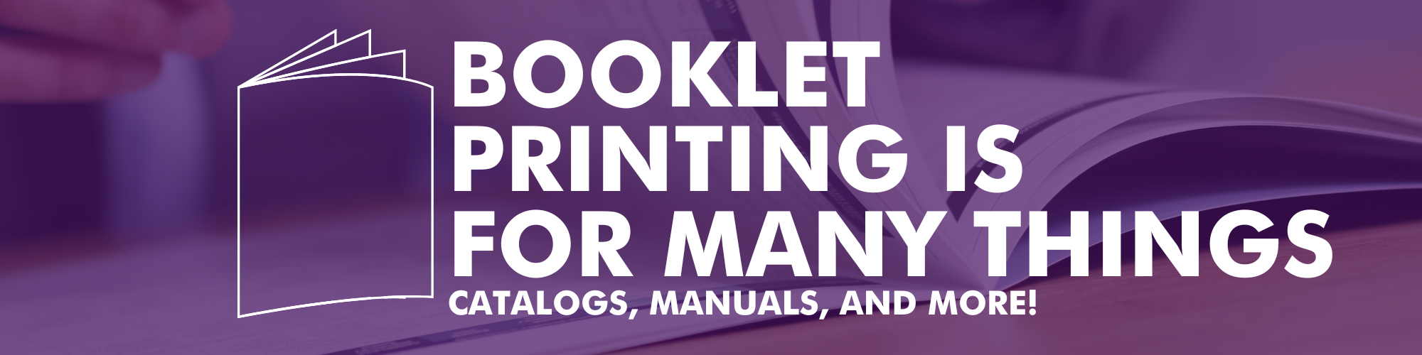 Booklet Printing Website Banner