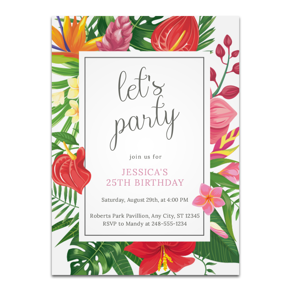 birthday party invitation