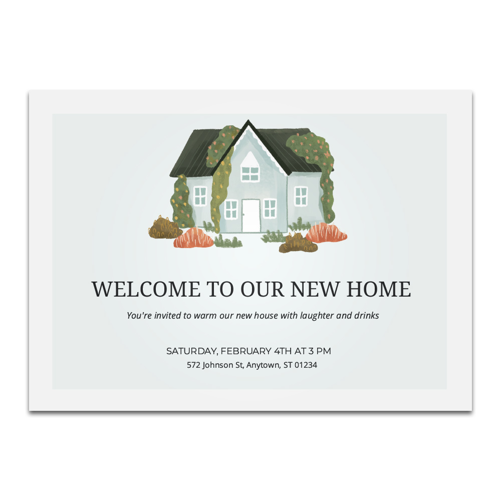 Housewarming Party Invitation - Horizontal