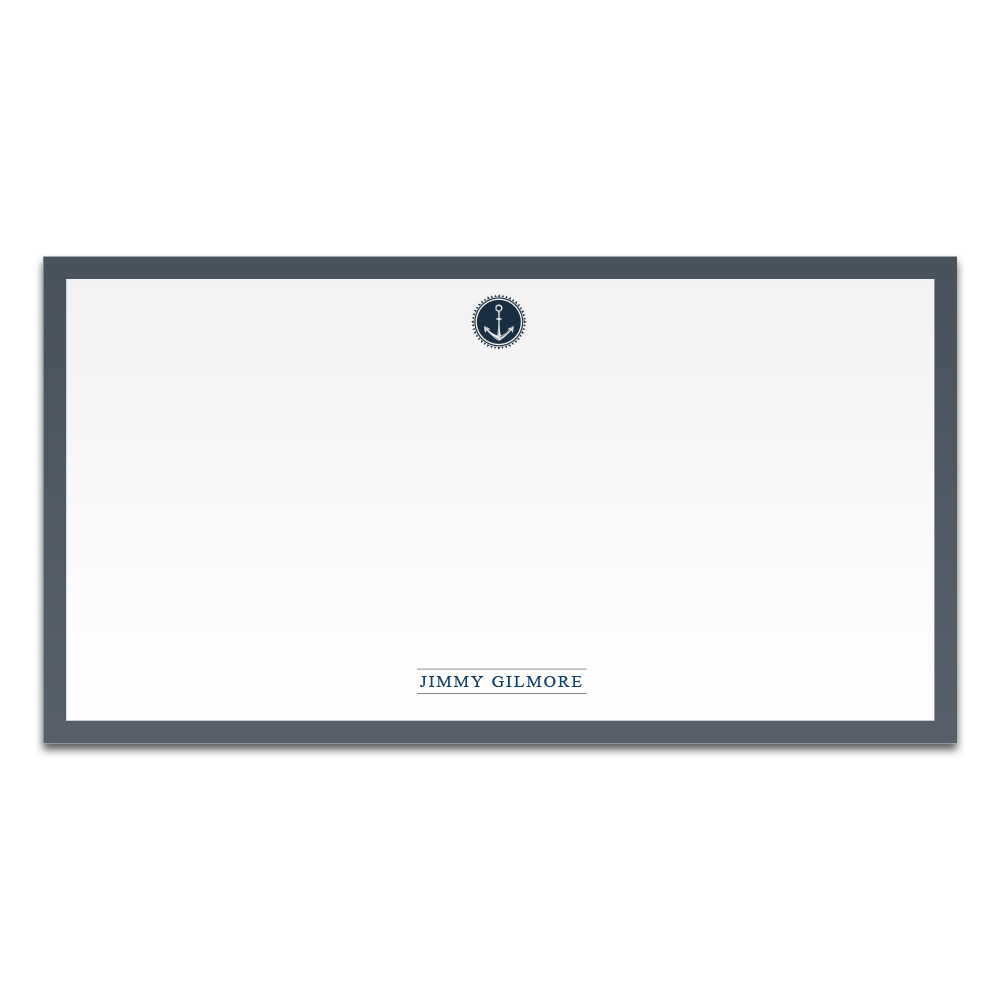 Blue Anchor Monarch Notecard