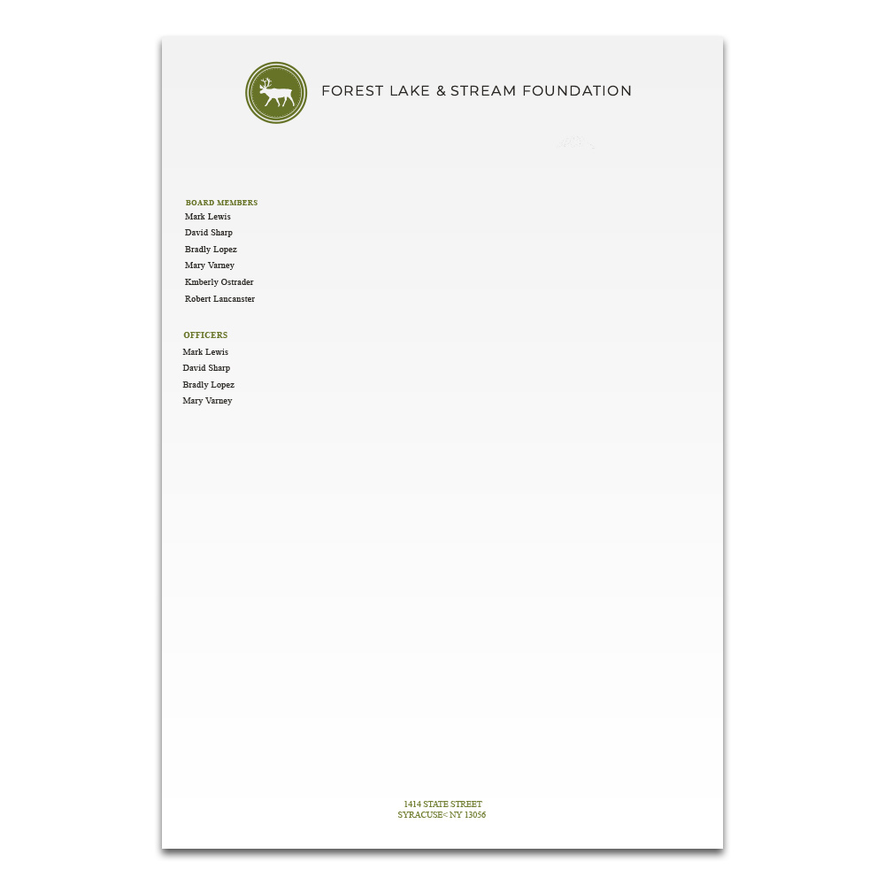 Nature Themed Monarch Letterhead